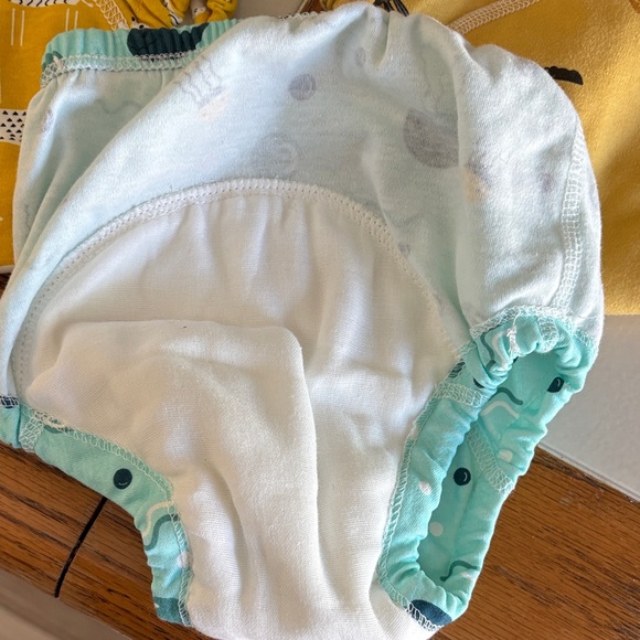 Whimsical Animal Print Toddler Underwear - Yellow, Aqua, and Tan - Picture 4 of 4